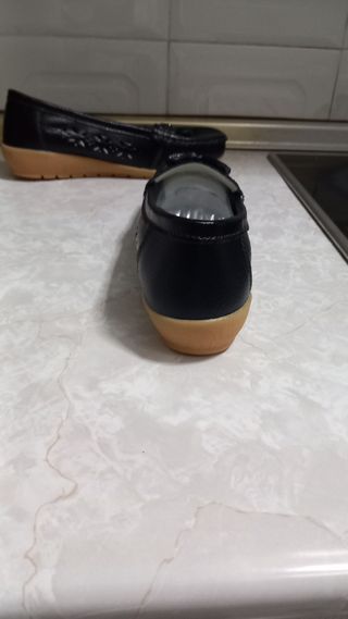 Zapatos planos negros mujer