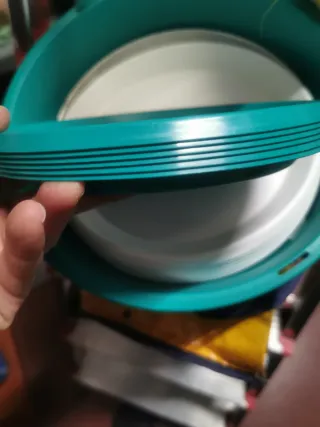 Set Camping Platos, Vasos y Cubiertos