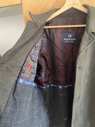 Abrigo Weekend Max Mara Verde Oscuro Talla 50