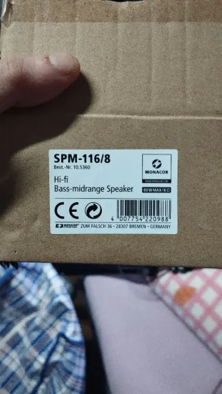 Pareja De Recambios De Altavoces Sueltos Negros,