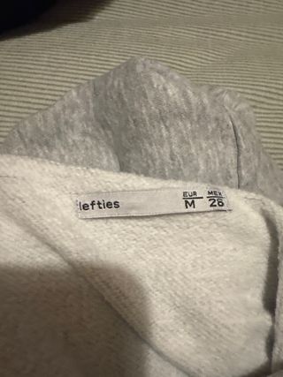 Sudadera gris Lefties talla M