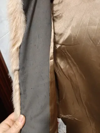 Chaleco pelo Mango mujer beige/marrón