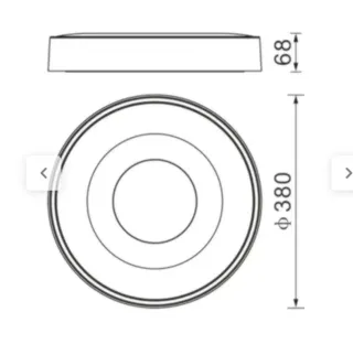 Plafón LED Madera 56W 2500lm Regulable