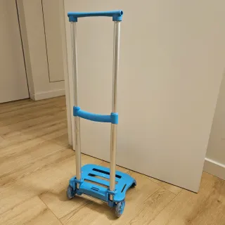 Carrito para mochila escolar azul