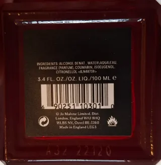 Jo Malone Scarlet Poppy Cologne Intense