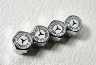 Mercedes 4 Tapones Valvula para Neumaticos Llantas