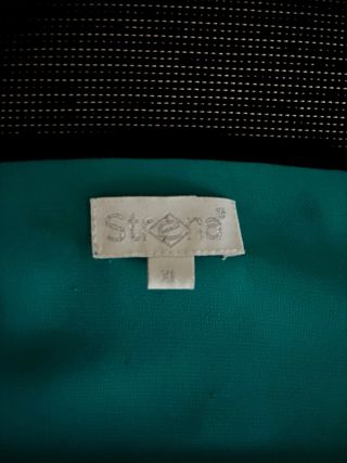 Vestido gasa verde agua con volantes