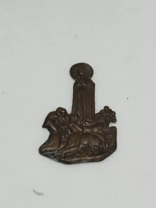 Placa antigua de laton