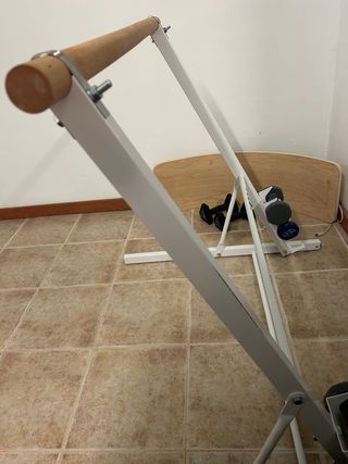 Barra de ballet y estantes pesas