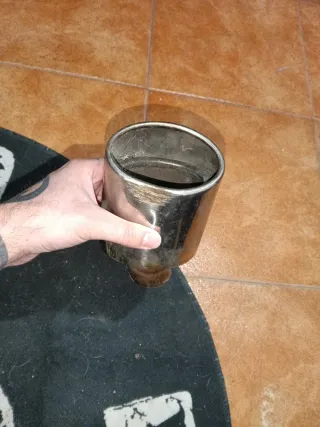 Cola de Escape Ovalada Cromada