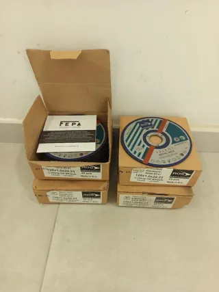 4 Cajas Discos Corte Inox 125mm