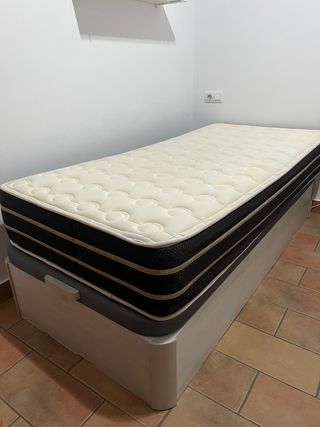 Cama 90 con canapé y almohada