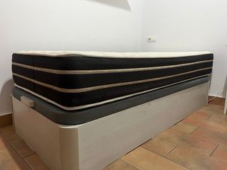 Cama 90 con canapé y almohada