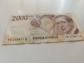 Banconota 2000 Lire Italia - Guglielmo Marconi