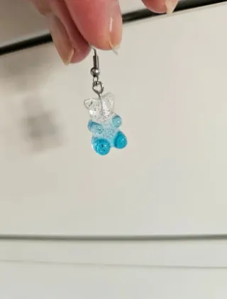 Pendientes acero Gominola oso