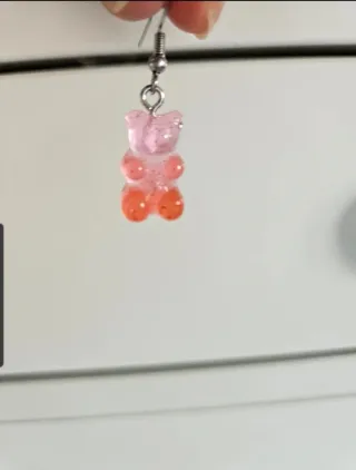 Pendientes acero Gominola oso