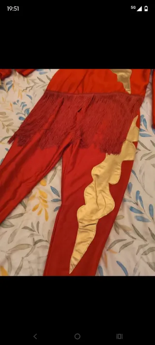 Disfraz chica fuego/rayo/mago