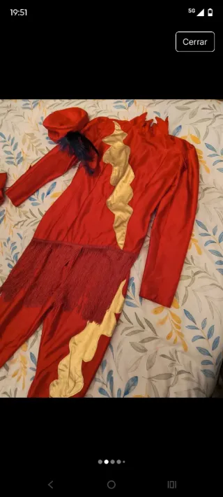 Disfraz chica fuego/rayo/mago