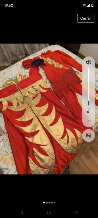 Disfraz chica fuego/rayo/mago