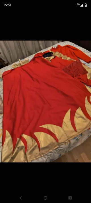 Disfraz chica fuego/rayo/mago