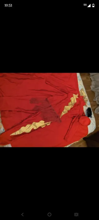 Disfraz chica fuego/rayo/mago