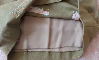 Falda recta Adolfo Dominguez verde oliva