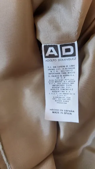 Falda recta Adolfo Dominguez verde oliva