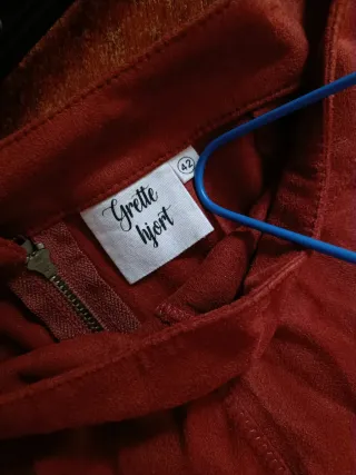 Falda antelina naranja/marrón