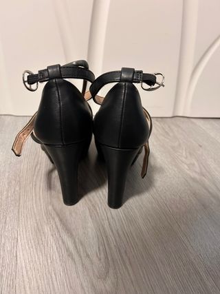 Zapatos negros tacón plataforma Mary Jane