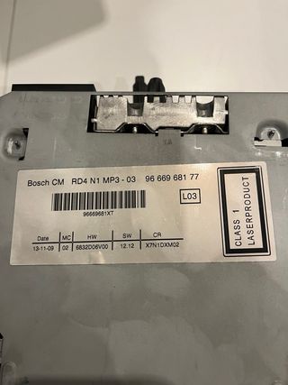 Radio CD citroen berlingo original