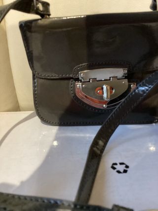 Lote 2 bolsos Carolina Boix gris y dorado