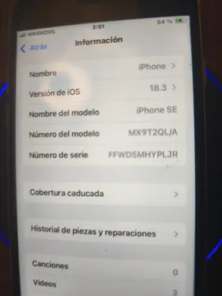 iPhone SE Plata
