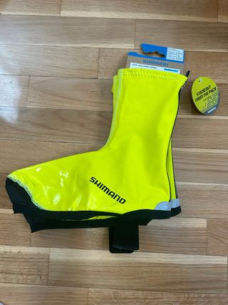 Cubrebotas Ciclismo Shimano Talla L Amarillo