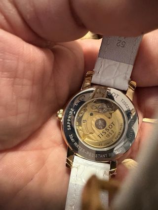 Reloj Tissot Automático Dama Oro Blanco