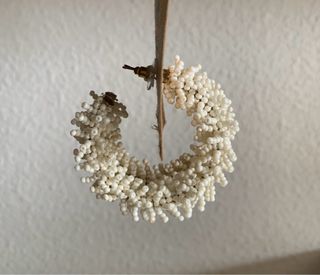 Pendientes de aro blancos de Stradivarius nuevos