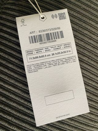 Poltrona Zara Home pieghevole velluto a coste