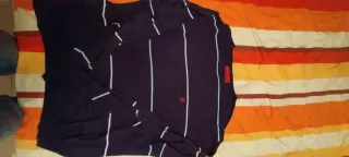 Suéter Carolina Herrera Rayas Azul Blanco