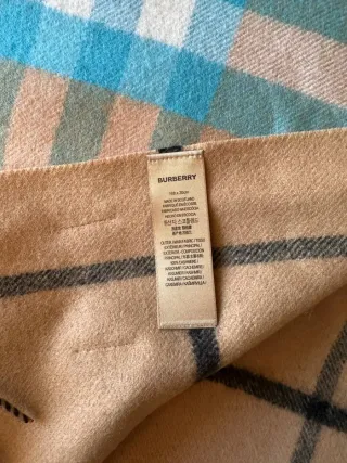 Bufanda Burberry Marrón y Azul