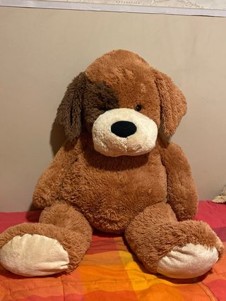 Peluche Perro Gigante y Bebé Marrón