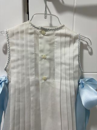 Conjunto vestido, rebeca y gorrito 0-3 meses