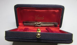 Fermacravatta Gucci Argento d'epoca