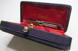 Fermacravatta Gucci Argento d'epoca