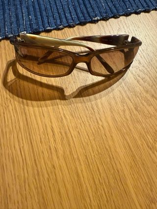 Funda gafas sol mujer negra/marrón