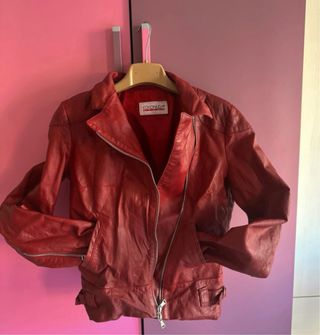 Giacca pelle Coconuda rossa