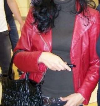 Giacca pelle Coconuda rossa