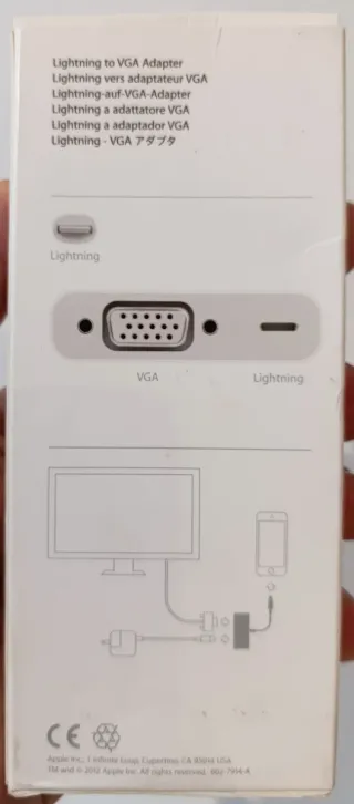 Adaptador Lightning a VGA Apple