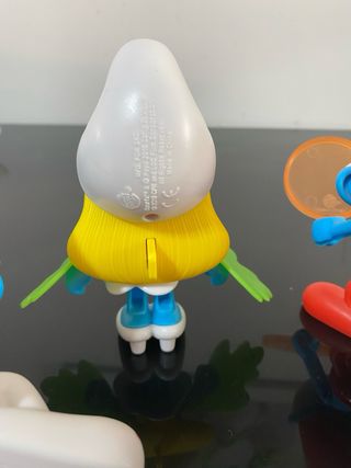 7 figure di Puffi di Burger King, collezione completa