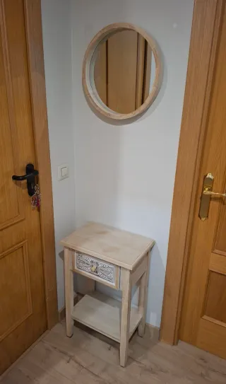 Aparador y Espejo Recibidor Madera