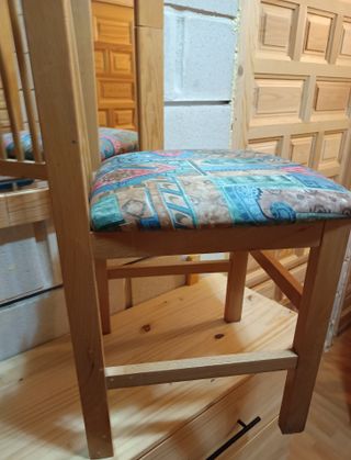 6 Sillas de Comedor de Madera