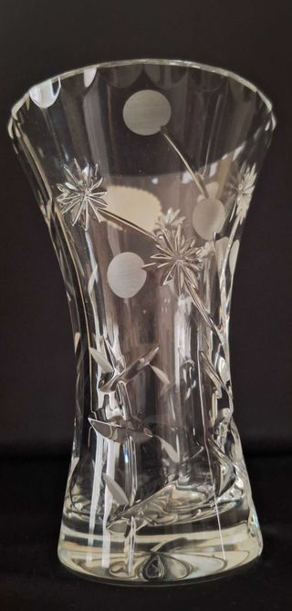 Florero de cristal de Bohemia